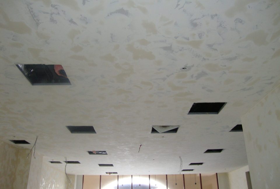 Textured Ceiling Drywall.